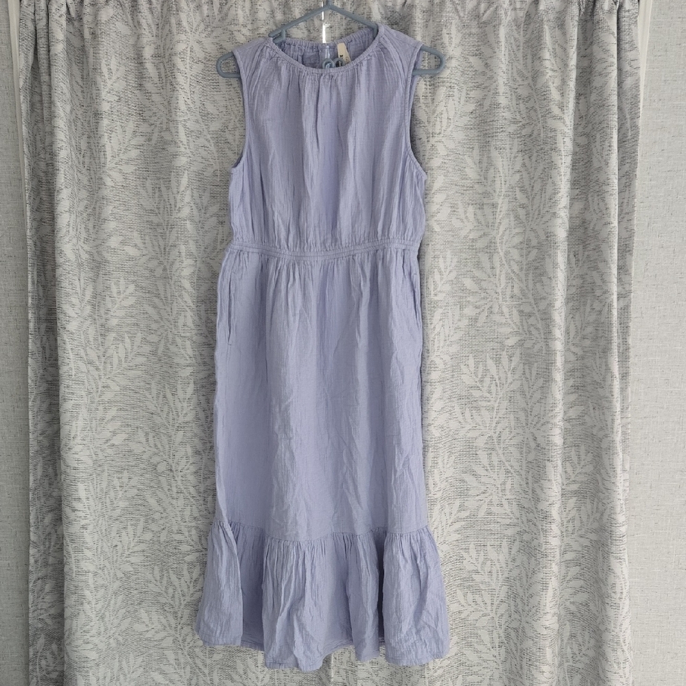 Pact Cornflower Blue Midi Dress